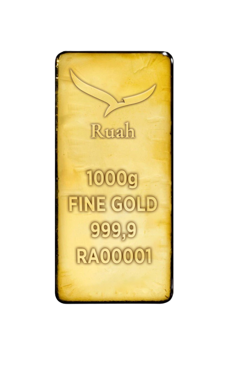 1kg Gold Bar Display