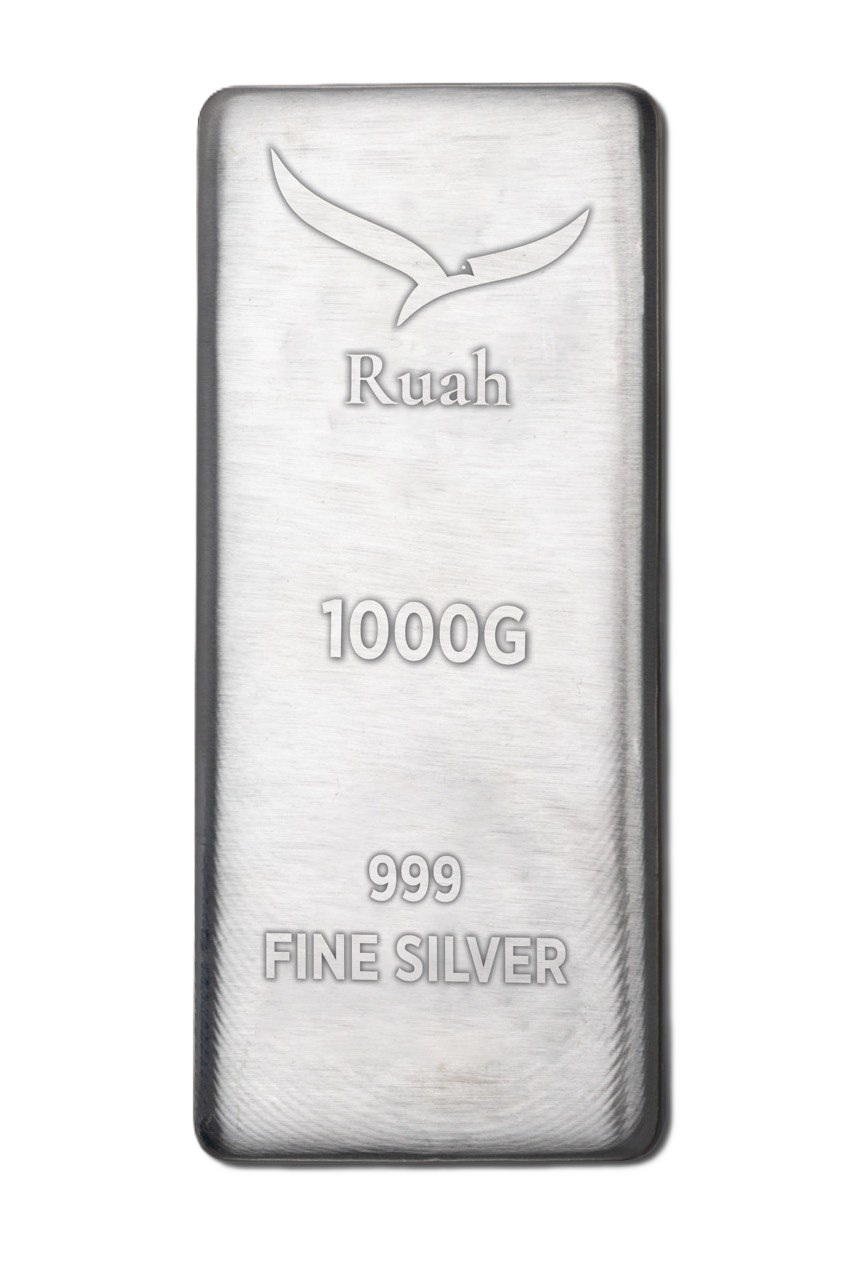 1kg Fine Silver Bar Display